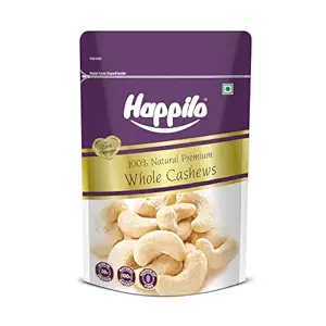 Happilo 100% Natural Premium 200g Whole Cashews